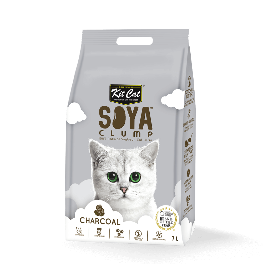 Kit Cat Soya Clump Soyabean Litter Charcoal 7L