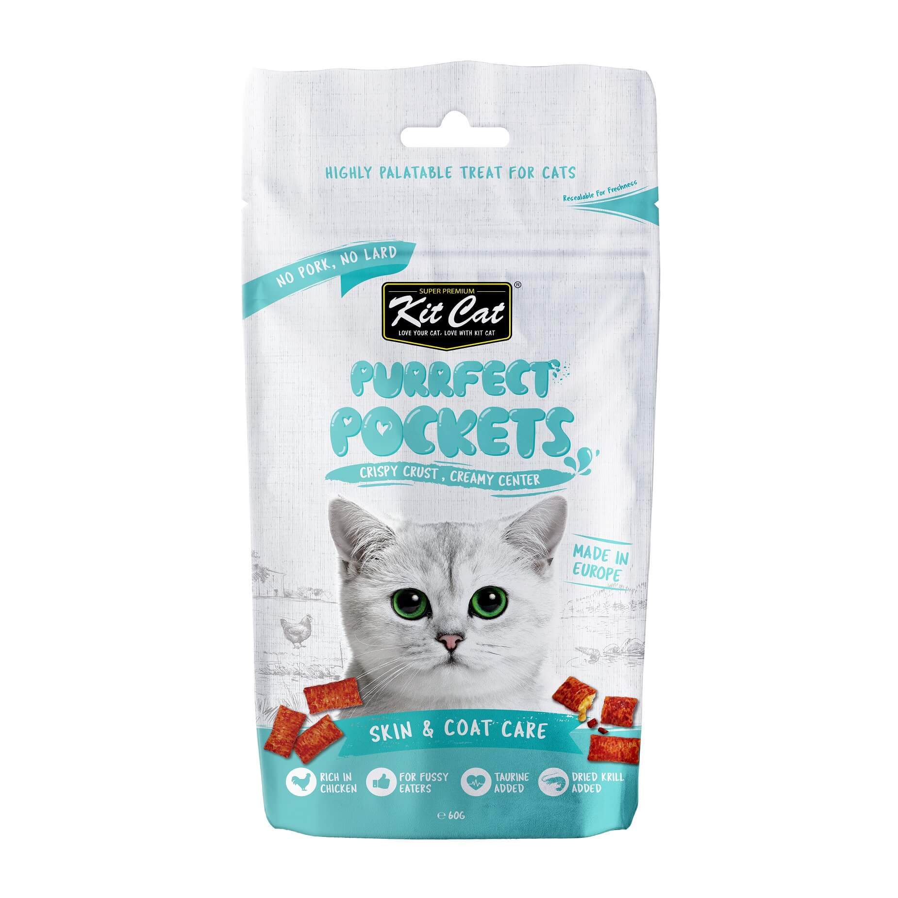Kit Cat Purrfect Pockets Skin & Coat Care 60g