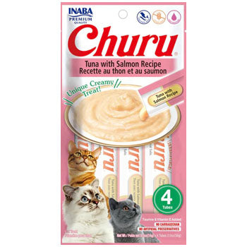 Inaba CIAO Cat Churu-Tuna with Salmon, 14g x 4 Tubes