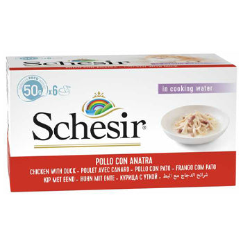 Schesir Cat Multipack Can - Chicken with Duck 6x50g