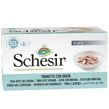Schesir Cat Multipack Can - Tuna with Seabream 6x50g