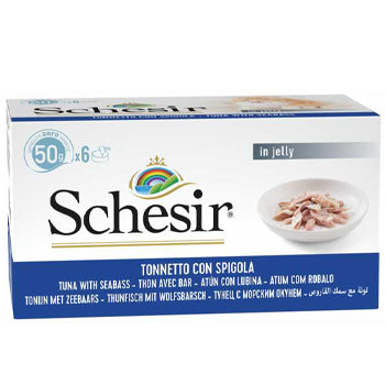 Schesir Cat Multipack Can - Tuna with Seabass 6x50g