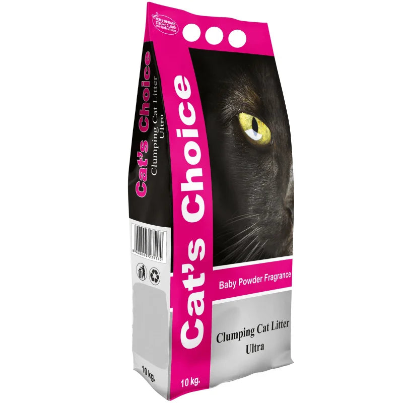 Cat’s Choice Bentonite Granules Clumping Cat Litter - Baby Powder 10kg