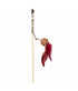 Duvo+ Playing Rod Knitted Feather Ball Brown