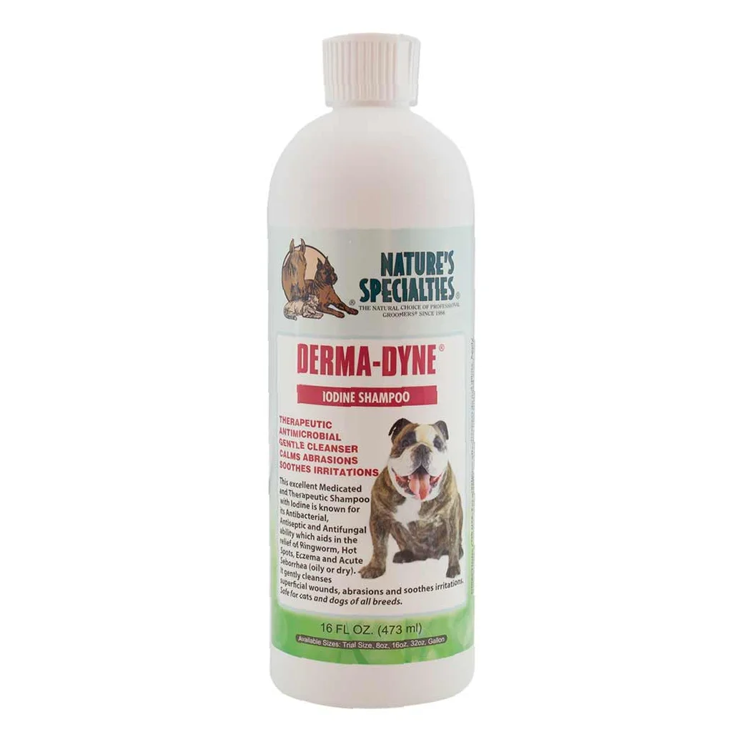 Natures Specialties Derma Dyne Shampoo For Dogs And Cats - 473ml / 16Oz (Medicated Shampoo)