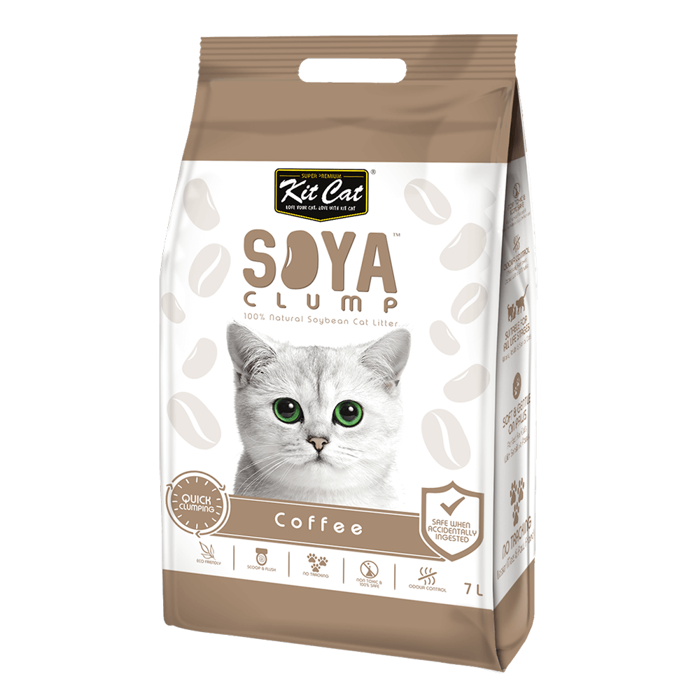 Kit Cat Soya Clump Soyabean Litter Coffee 7L