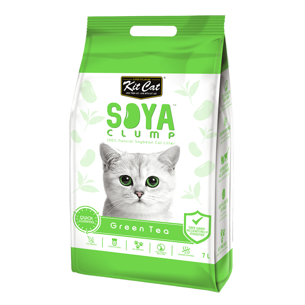 Kit Cat Soya Clump Soyabean Litter Green Tea 7L