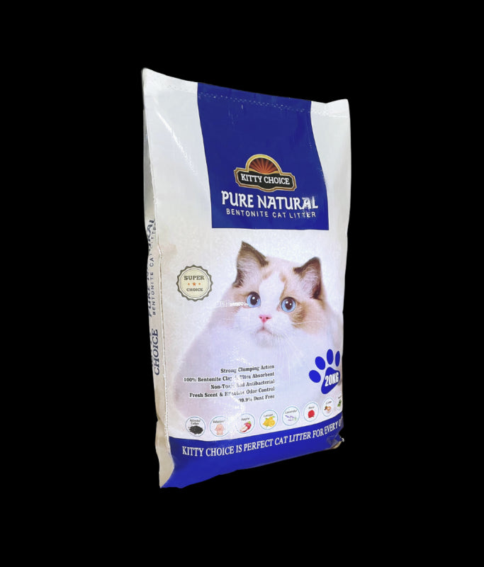 Kitty Choice Pure Natural Bentonite Cat Litter Mixed Fragrance , 20kg