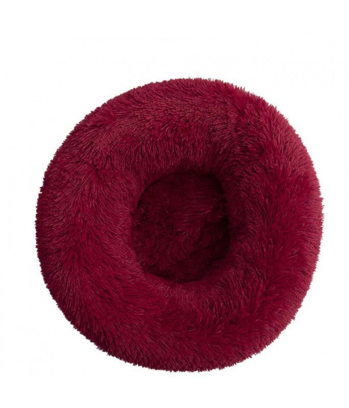 Pado Pet Fluffy Donut Cushion - Red L