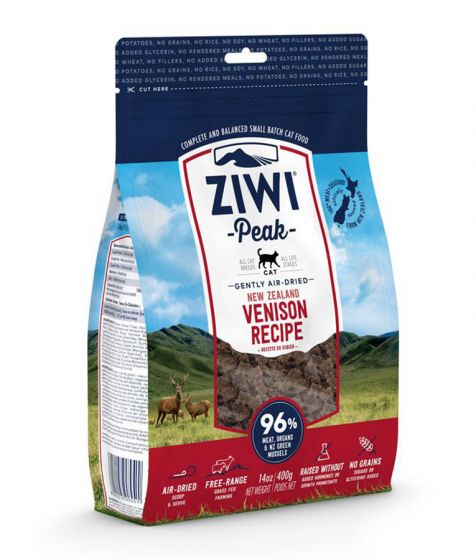 ZiwiPeak Air Dried Venison Recipe Cat Food 400g